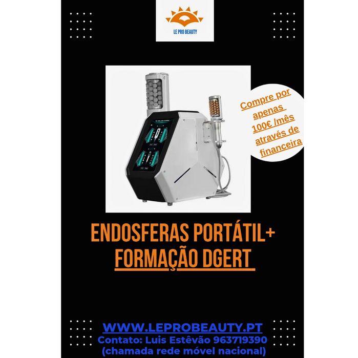 Máquina Endosferas portátil + 1 ano garantia + Curso Formação