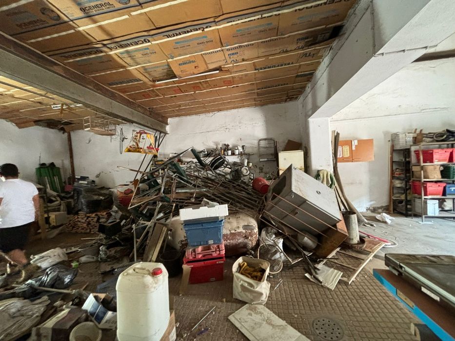 Recolha de entulho sucata