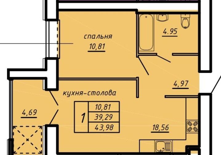 Продаж однокімнатної квартири