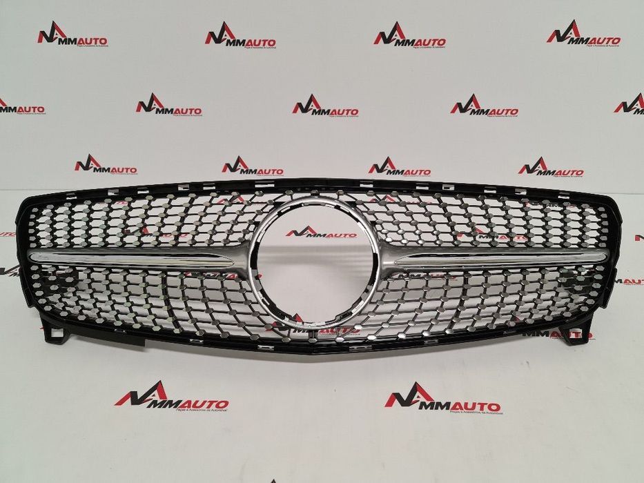 Grelha Frontal Mercedes A W176 Facelift Diamond Silver