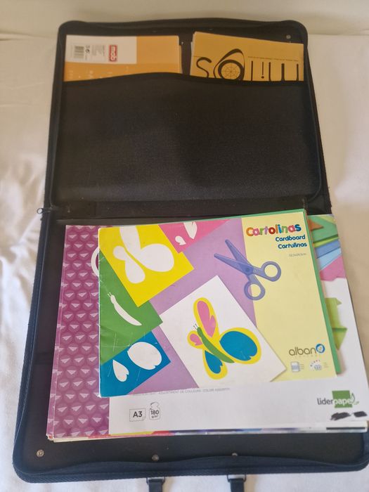 Kit desenho A3: Pasta e Blocos Canson +Inart+Mab