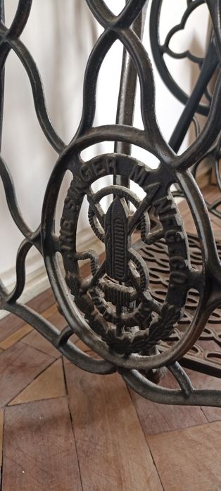 base pés suporte máquina singer antiga