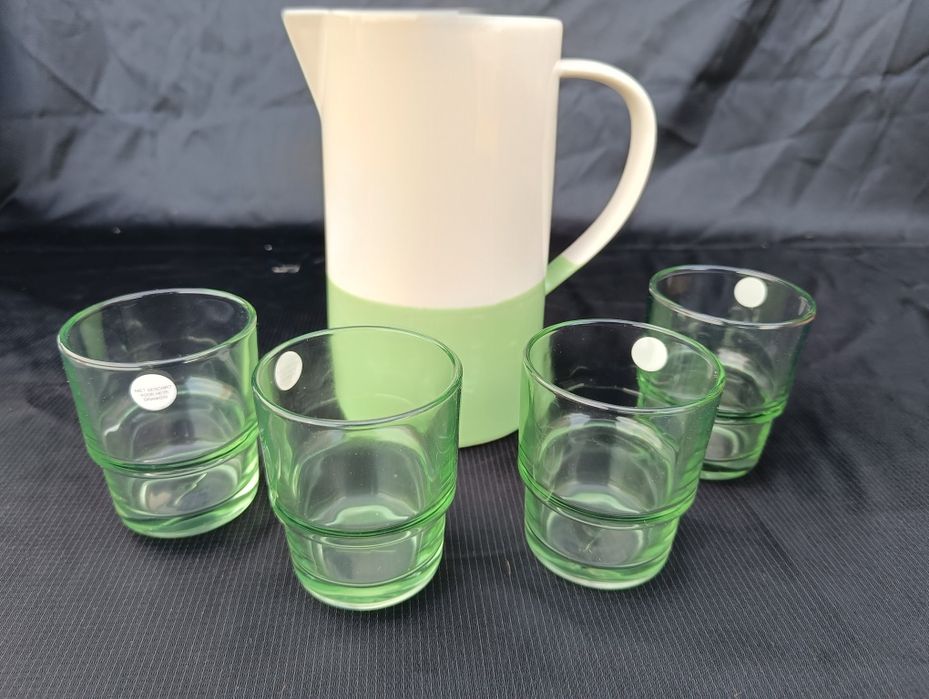 Zestaw dzbanek i szklanki