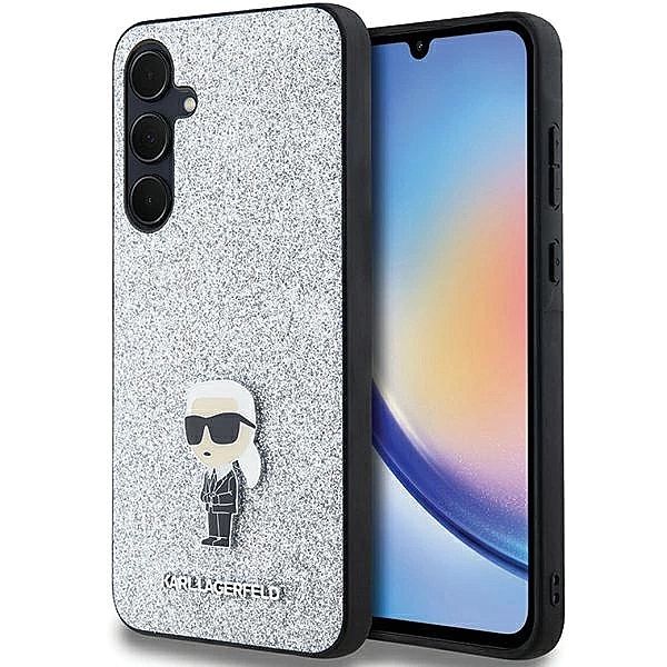 Etui Karl Lagerfeld Fixed Glitter Ikonik Logo Metal Pin na Samsung Gal