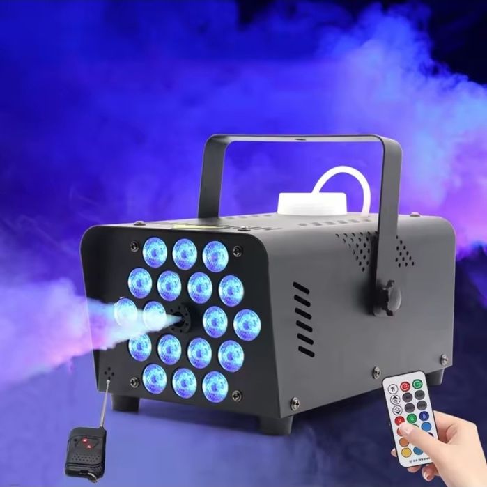 Máquina de Fumo / Fumaça 500W com 18 LED's