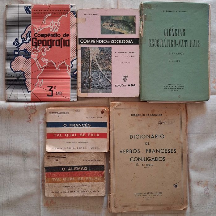 Livros antigos de varias areas