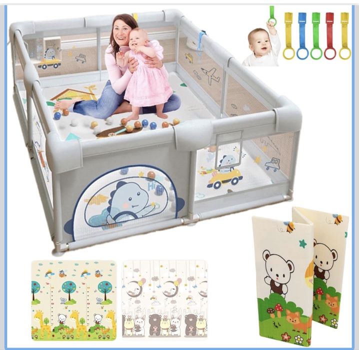 Parque infantil bebe 180 cm x 150 cm x 60 cm