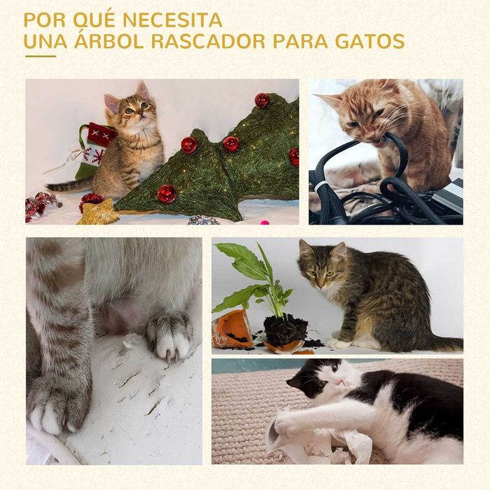PORTES GRÁTIS - Arranhador para gato, rascador, cat tree 60x60x200cm