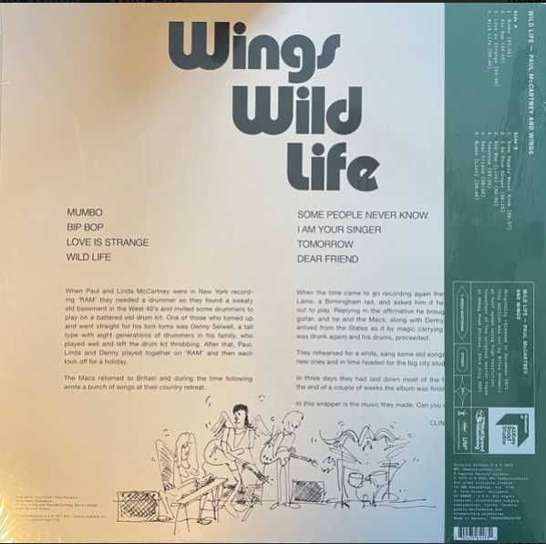 LP, вінілова платівка: Paul McCartney And Wings – Wild Life