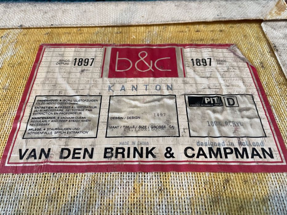 Carpete / tapete "Van Den Brink & Campman - b&c"