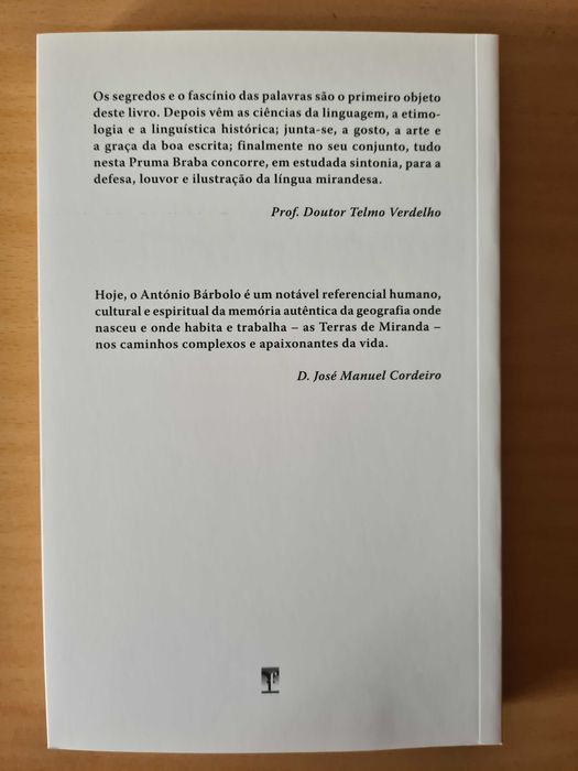 Livro "La Pruma Braba" de António Bárbolo Alves