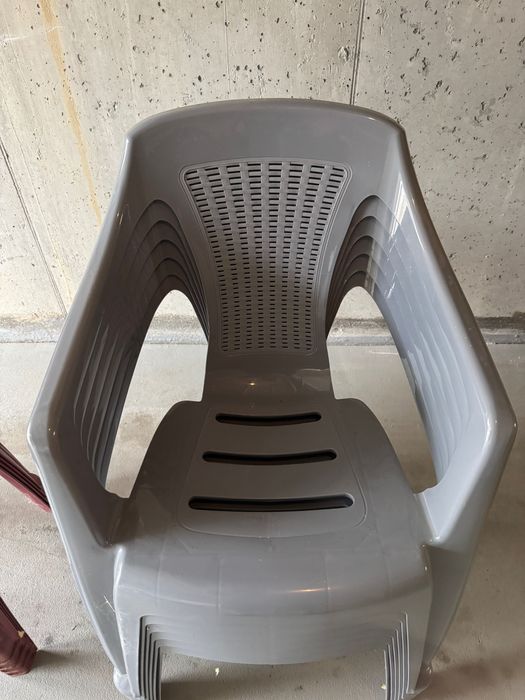 Krzesła ogrodowe plastikowe 10 sztuk