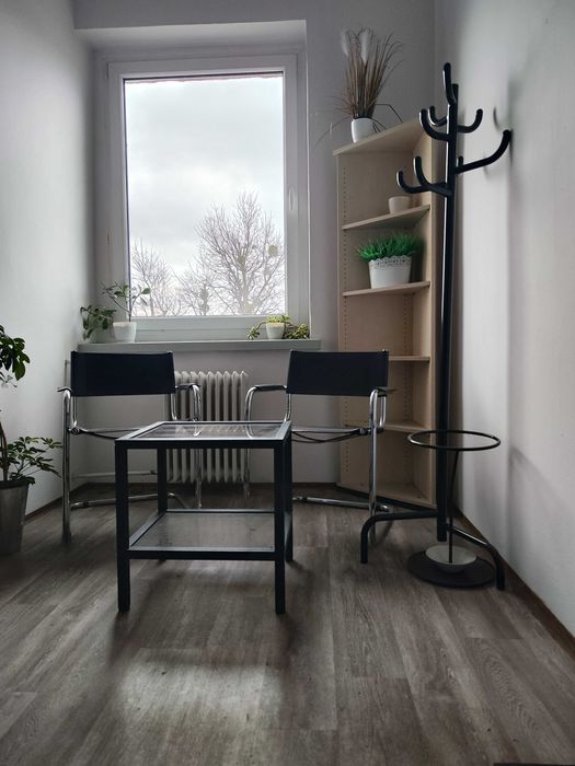 Stolik kawowy szklany blat stół stabilny loft vintage antracyt