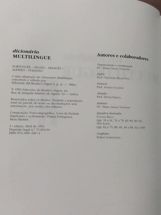 Dicionário Multilingue