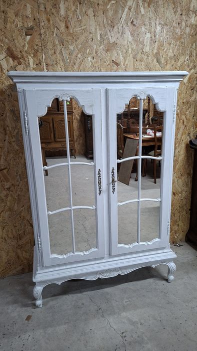 Komoda  ludwikowska bielizniarka ludwik bielona przecierka