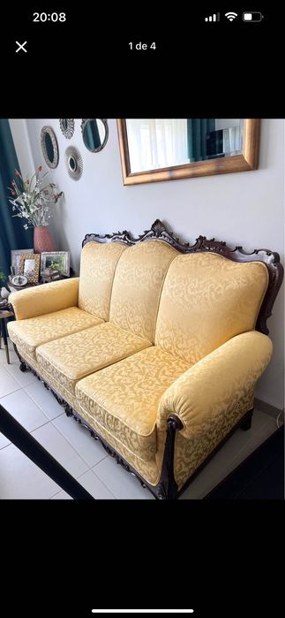 Sofá sala amarelos