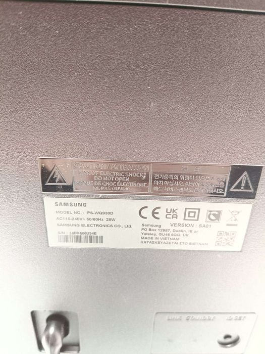 Soundbar (listwa) + subwoofer + 2 głośniki SAMSUNG HW-Q930D czarny