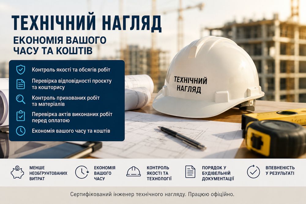 Технічний нагляд твого будівництва