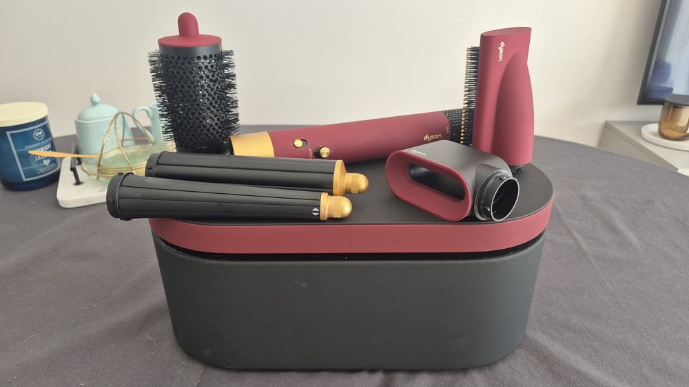 Dyson Airwrap i.d.™ suszarka lokówka Straight+Wavy GWARANCJA  bordowozłota