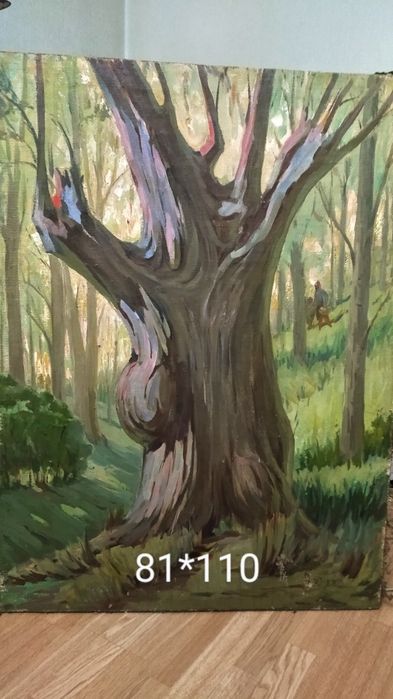 Картина маслом ''Старый дуб"