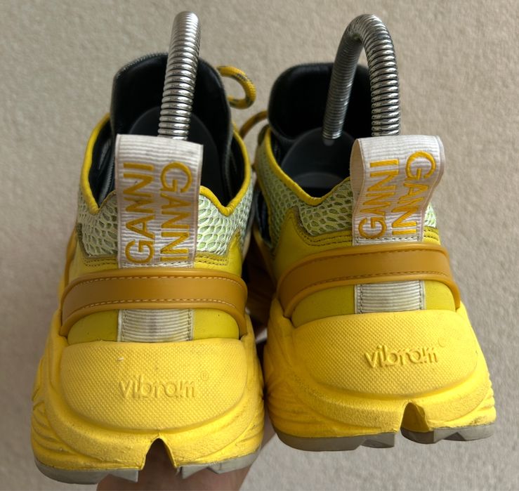 GANNI buty sportowe skóra rozmiar 37 vibram podeszwa sneakersy
