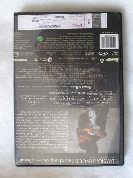 DVD Haverá Sangue, de Paul Anderson, com Daniel Day-Lewis