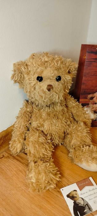 Miś Bukowski Helena maskotka handmade rękodzieło Helenka prezent Retro