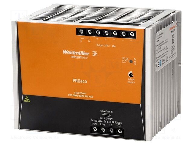 Fonte Alimentação Weidmuller Trifásica 24v 40A