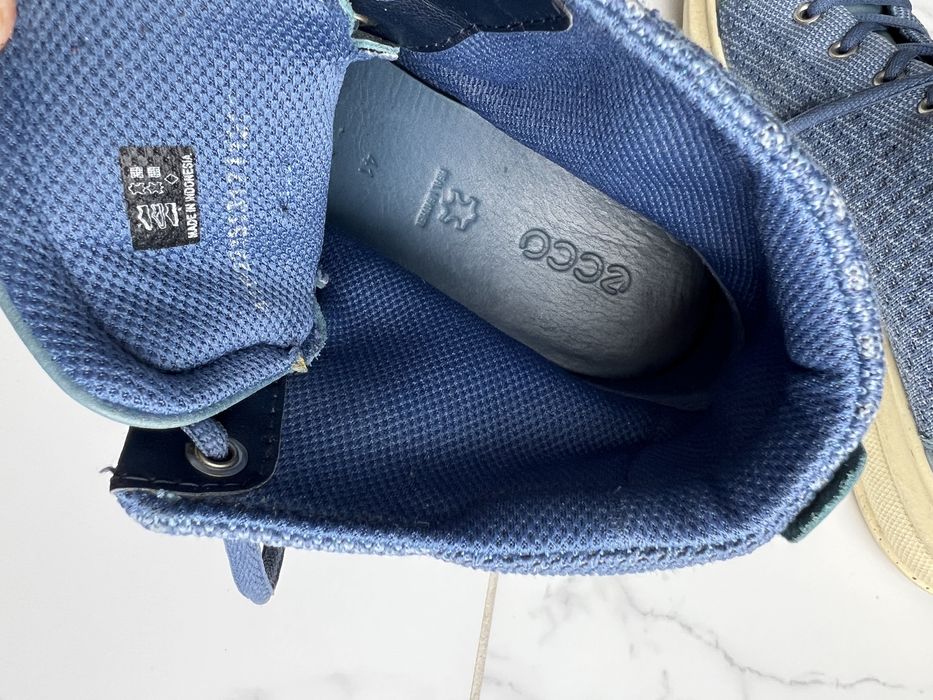 Ecco,ботінки 41р, шкіра +текстиль, демісезон, черевики