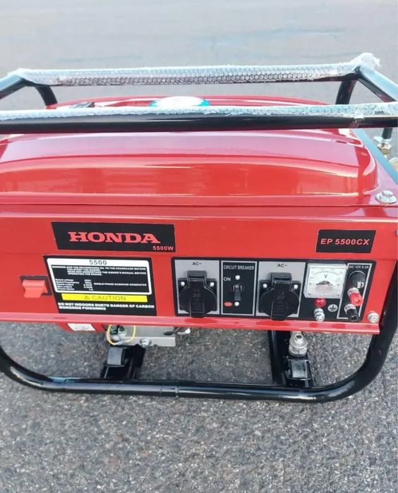 ГАЗ БЕНЗИН генератор HONDA 5-5.5 кВт электростартер стартер автозапуск