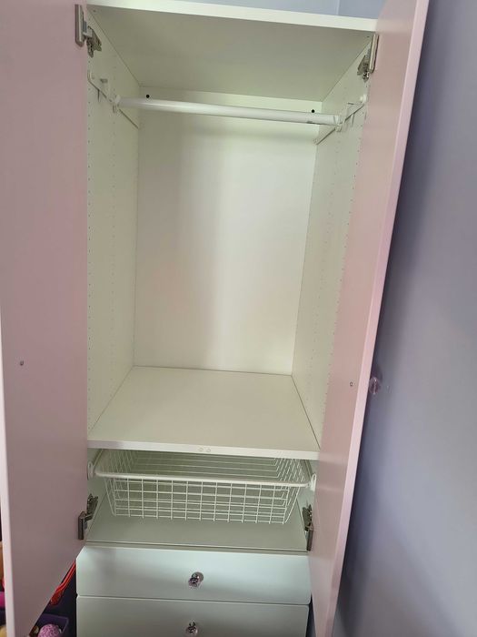 Szafa Ikea SMASTAD / PLATSA Szafa, biała z 3 szufladami 60x57x181 cm