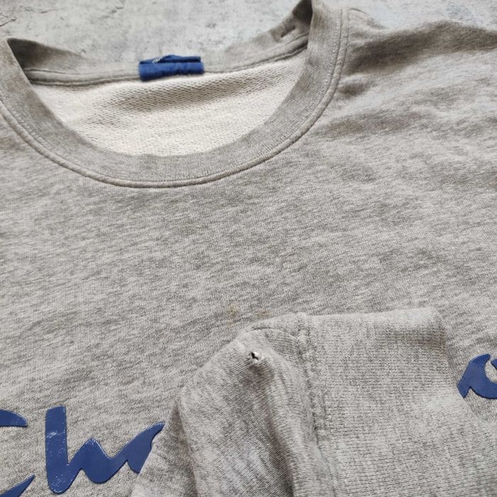 MĘSKA Bluza bez Kaptura Bawełna Duże Logo Casual Champion Sportswear