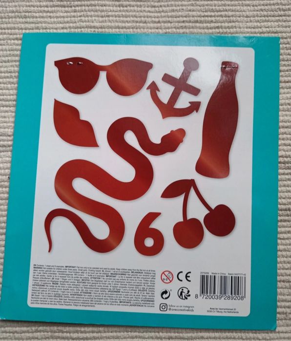 Metaliczne naprasowanki na ubrania Avec