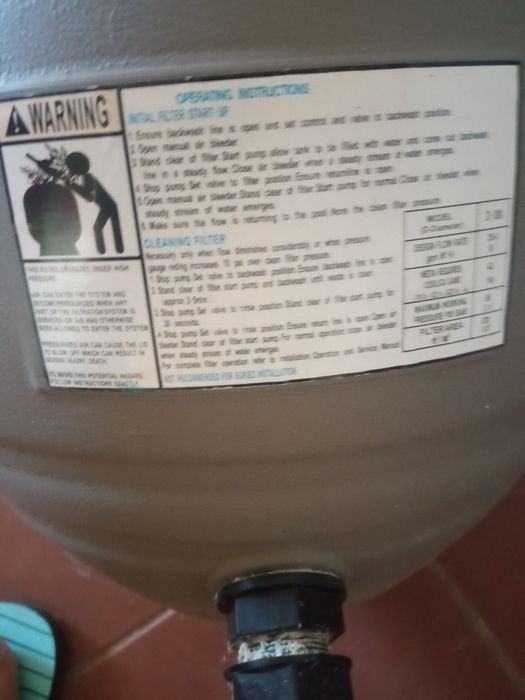 Bomba e filtro para piscina