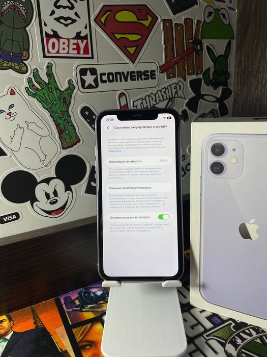 iPhonе 11 128gb АКБ 100% Purple фиолетовый в отличном состоянии айфон