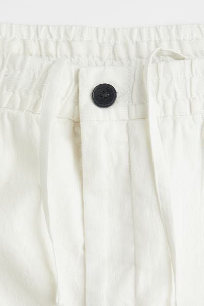 Joggersy z lnem Regular Fit