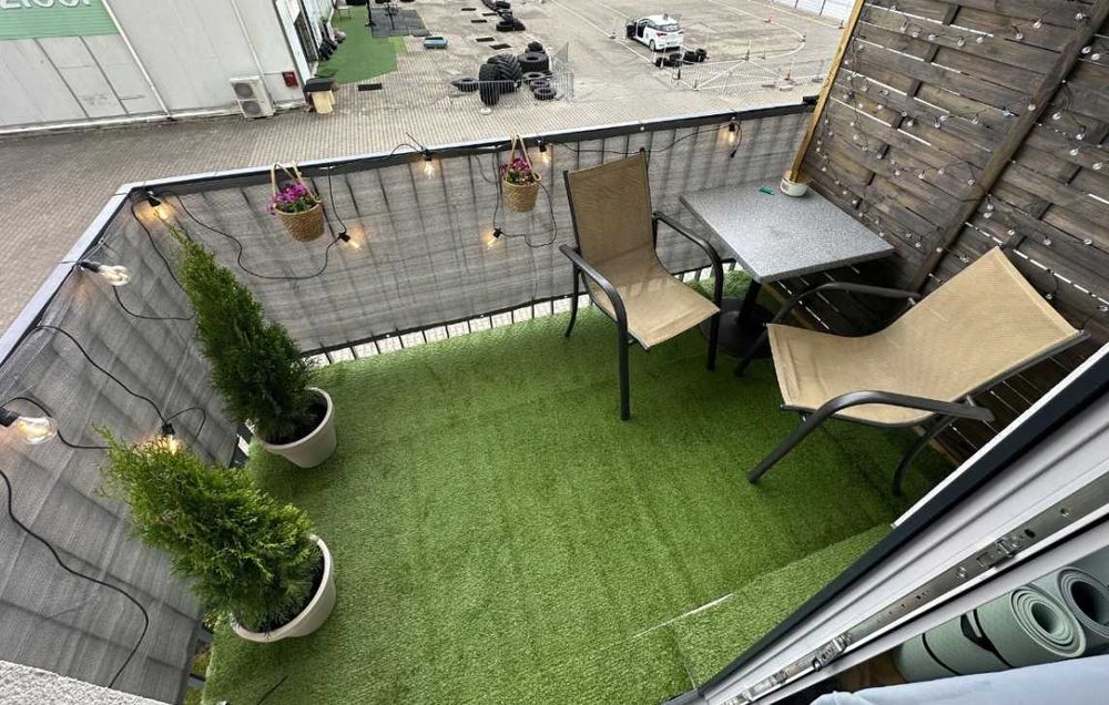 Parawan , mata balkonowa maskująca siatka na balkon taras płot 1m x 5m