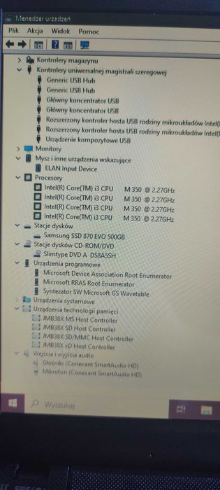 Asus K52J - 15,6 cala -Core i3 4 x 2,26 GHz -6GB Ram -500GB SSD -Win10