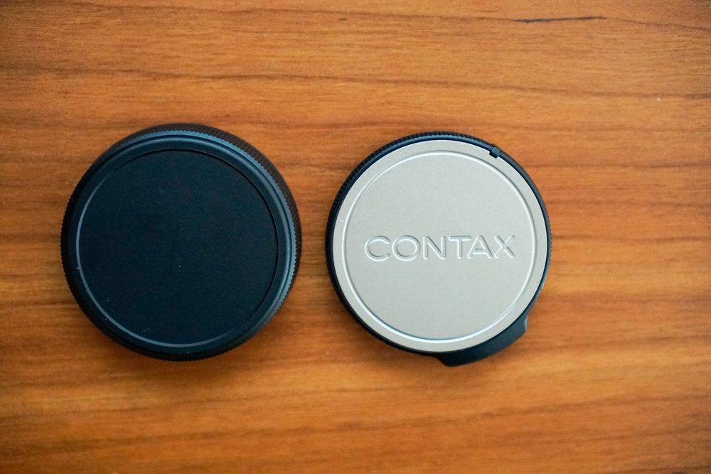 Contax G1 / G2 - Tampa da Câmara e objectiva (originais Contax)