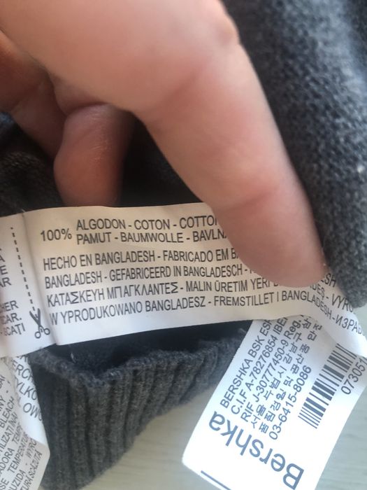 Camisola algodão de homem