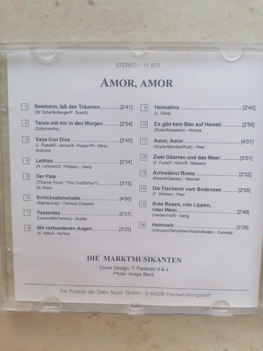 płyta CD Amor, Amor