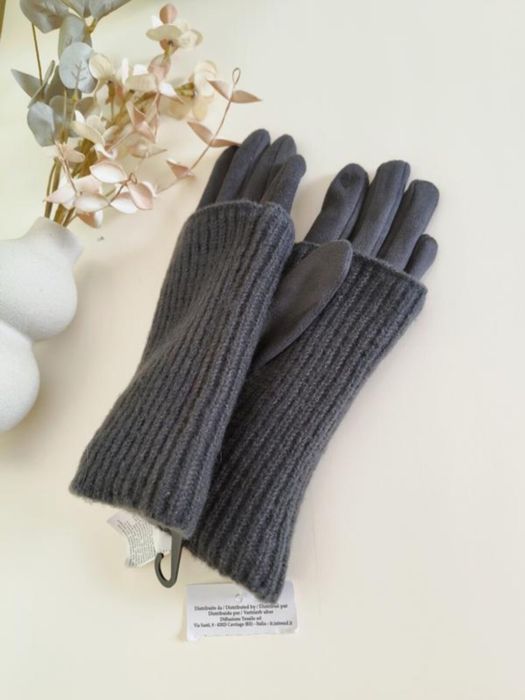 MAX MARA рукавички 3*1 флісові Джерсі утеплені трикотажні