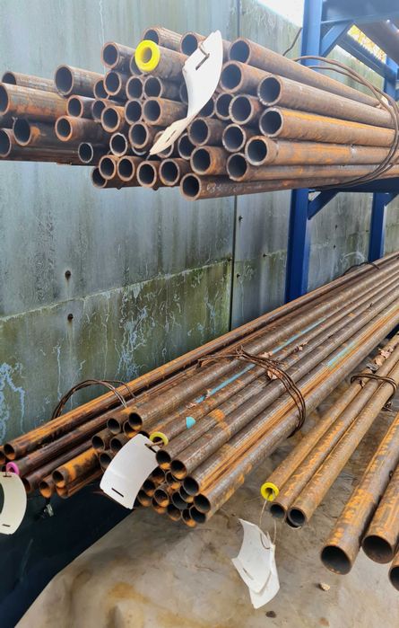 Rury stalowe bezszwowe na ogrodzenie fi 35x6,3 L-6050, 33,7x2,9 L-6000