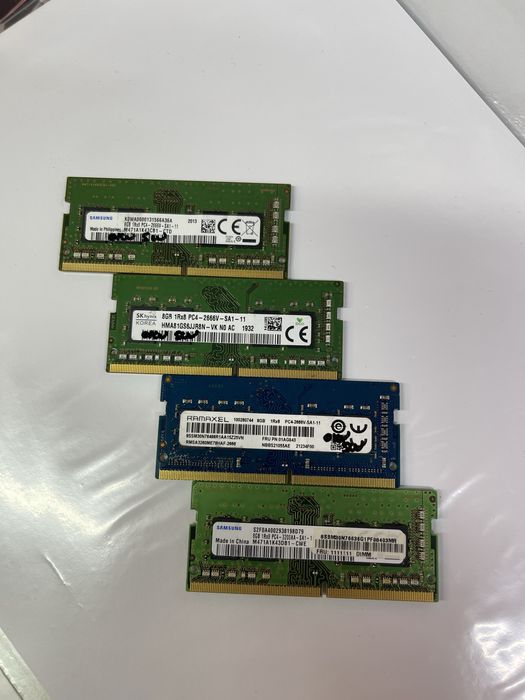 Оперативна пам'ять 8GB DDR4 2133/2400/2666/3200MHz Sodimm