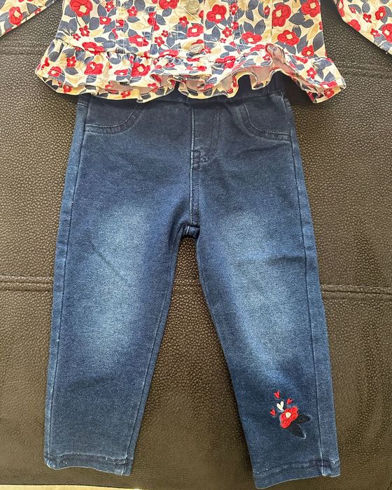 Calças + Casaco Azul/Vermelho (18M) ATIVO