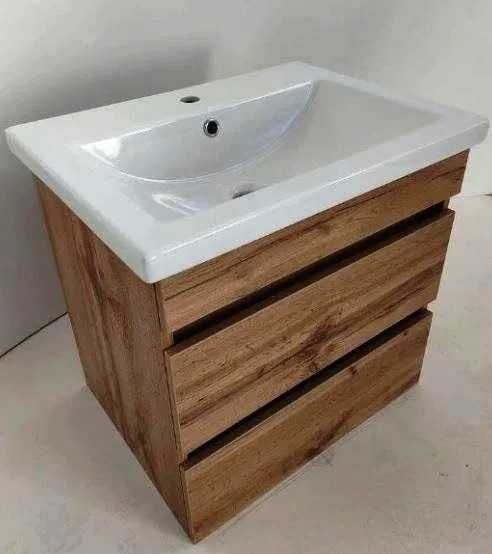 Умывальник в комплекте с новой тумбой (подвесной / напольной) в ванну.