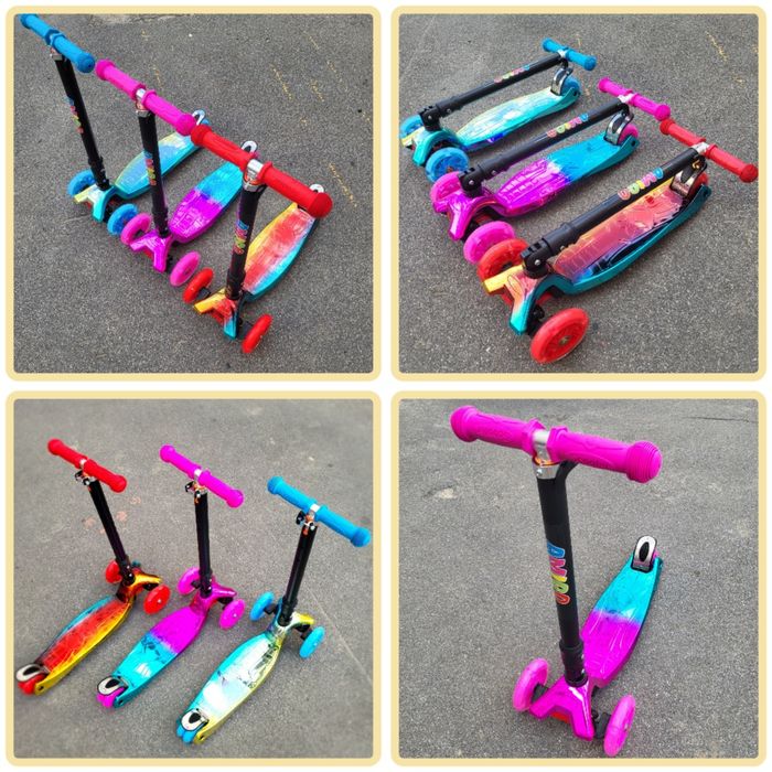 Самокат трехколесный, складной руль, Amigo MORRIS NEO