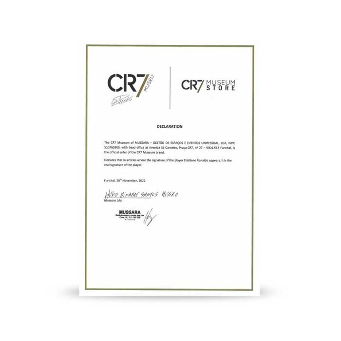 CR7 Training Ball Signed Autographed - Proof of Authenticity