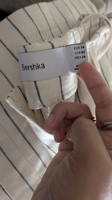 Calças de linho Bershka