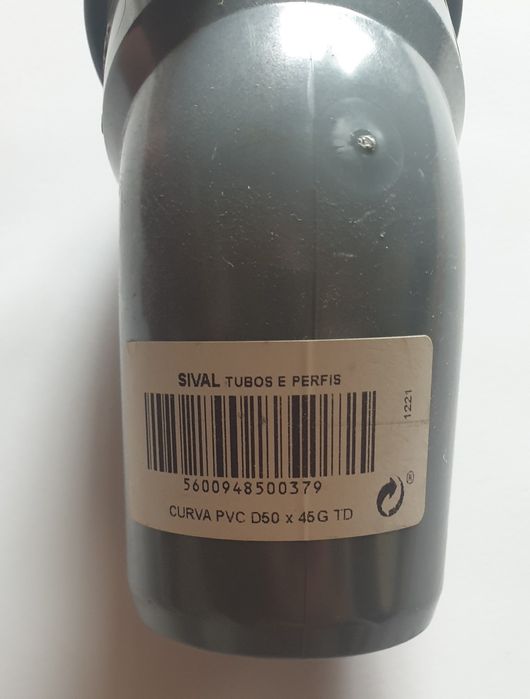Vendo Curvas em PVC 45° e 90° × 50